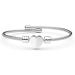 Jeolory Stainless Steel Love Heart Charm Bracelet - Adjustable Wrist Bangle in Silver - Buy Online on GoSupps.com
