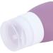 TOPINCN Travel Bottle Innovative Travel Bottle with Suction Cup Portable Silicone Cosmetic Storage Bottle for Outdoor 12x6x3.3cm (Purple) - Buy Online on GoSupps.com