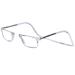 Clic Magnetic Reading Glasses for Men or Women Computer Readers Executive (M-XL Clear 1.50 Magnification)