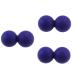 Gleavi 3st peanut ball Topyoga fascia ball plantar fasciitis massage self-massage mobility peanut peanuts massage ball peanut-yoga roller peanut balls massage globe yoga ball fitness