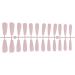 Dajidafu 1 Set French Tip Press on Nails Tips Matte Adhesive Tabs Full Cover Frosted Solid Colors Fingernails Art Decals Gifts Type 4 - Buy Online on GoSupps.com