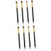 Healeved 8 Pcs Eye Make-up Brush Kit Eyeshadow Brushes Professional Eyebrow Brushes Highlighter Brushes mediumx2pcs Black+goldx2pcs - Buy Online on GoSupps.com