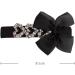 Hair Barrettes for Women Female Love Rhinestone Fabric Bow Hair Clip Hair Accessories 1 count (Pack of 1) Black - Buy Online on GoSupps.com