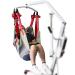 HNYG Hoyer Lift Sling with Head Support, Medical Patient Lift Slings Large with Commode Opening, Full Body Mesh Transfer Lift Sling, Shower Sling Toilet Sling for Elderly & Patient up to 510 lbs