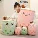 Domeilleur BoBa Plushie Bubble Tea Doll 35cm Milk Tea Cup Soft Pillow Stuffed Toy, Brown with Round Eyes - Gift for Girlfriend, Adult Skin-friendly Hugging Cushion - Buy Online on GoSupps.com