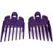 Taper King Amethyst Clipper Guide Comb Set #2-#4 - Achieve Foolproof Tapers & Fades at Home with Wahl/Conair Clippers! Compatible with #2-#4 (6mm-13mm) - Buy Online on GoSupps.com