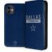Skinit Folio Phone Case Compatible with iPhone 11 - Officially Licensed NFL Dallas Cowboys Blue Performance Series Design