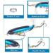 Nuguri Topwater Fishing Lures Set - Whopper Plopper Bass Lures with Floating Rotating Tail - Hard Bait Hook for Freshwater and Saltwater Fishing - Buy Online on GoSupps.com