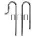 FZONE Stainless Steel Aquairum Lily Pipe 16/22mm Filter Pipe Inlet and Outlet for Aquarium Plant Tank with Acrylic Pipe Fixer 16MM