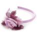 Thin Pink Silk Rose Flower Alice/Hair Band/HeadBand - Buy Online on GoSupps.com