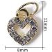 10pcs Sweet 3D Gold Heart Dangle Alloy Glitter Nail Charm Rhinestone Nail Jewelry Pendants Diamond Nail Art Dangle Nail Piercing Charms Alphabet Alloy 3D Nail Art Charm Acrylic Tips - Buy Online on GoSupps.com