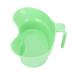Light emeesis basin made of plastic for older bedridden patients-arched design humanized handle-wide opening durable-vomiting pool for oral care