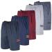 5 Pack:Men's Dry-Fit Sweat Resistant Active Athletic Performance Shorts X-Large Set F