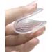Premium Gel Heel Inserts for Women - Anti-Wear Heel Protectors for Pain Relief - Ideal for Heel Spurs (Large Clear) - International Shipping Available - Buy Online on GoSupps.com
