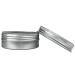 24 Pack 2 Oz Screw Top Aluminum Tin Cans for Lip Balm, Cosmetics & Candles - Metal Storage Jars with Screw Cap for Makeup, Salve & Tea - Buy Online on GoSupps.com