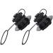 BUZIFU 2pcs Air Valve Inflatable Boat Spiral Air Plugs One-Way Inflation Replacement Screw Boston Valve for Rubber Dinghy Raft Kayak Pool Boat Airbeds,Black