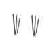 POPETPOP 2pcs 2 1 Waterproof Eyebrow Pen Eyebrow Spoolie Brush Eyebrow Pencil Waterproof Eyebrow Brush Refill 1 count (Pack of 1) As Shownx2pcs