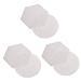 Mipcase 6 Pcs Resin Display Board Resin Nail Art Holder Nail Plates for Nail Art Round Nail Plates Nail Art Palettes Resin Color Mixing Plate Hexagon Nail Palette Nail Polish White