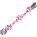 Durable Braided Cotton Rope Pet Toy for Teeth Cleaning - Pink - Buy Online on GoSupps.com