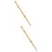 Healeved 2st muscle Pulling rod body tools manual acupressure pen massage tab for the back pulse massage stick scratch massager Best pens travel role brass deep goldenx2st 12.7x1.1cmx2pcs