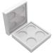 FOMIYES 4 Pcs 4 White Eyeshadow Cosmetic Sample Containers Lipstick Case Eye Shadow Box Make up Empty Box 1 count (Pack of 1) Whitex2pcs - Buy Online on GoSupps.com