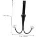 GRIRIW 2pcs Hangers Wall Mounted Clothes Hanger Towel Hook Over The Door Hanger Bedroom Hook Hat Lip Gloss Black 17.00X9.00X8.00CM - Buy Online on GoSupps.com