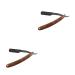 Frcolor 2st men's razor to shave m quinas de afeitar para hombres shaver for men shave handwracle men razor shavera para hombres man metal wood