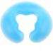 Silicone Face Massage Pillow - U-Shaped Spa Gel Pad for Relaxation | Blue - Buy Online on GoSupps.com