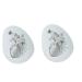 COHEALI 2pcs Easter Resin Molds Clay Making Tools Easter Cake Molds Fondant Molds Cupcake Topper Decorating Mold Gummy Molds Silicone Soap Molds Lollipop Mold Candle Decorate Candy White