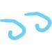 10 Pieces Reusable Childrens Face Shield Ear Hook Flexible and Comfortable Silicone Ear Protector Hook (Light Blue) - Buy Online on GoSupps.com