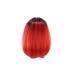Healvian 1pc Gradient Color Cosplay Wig Synthetic Hair Wig Straight Short Wigs Fancy Dress Wigs Party Accessories 35.00X55.00X0.30CM Red - Buy Online on GoSupps.com