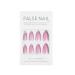 Sethexy Abstract Almond Shape False Nails - French Press On Nails Swirl Design | 24pc Acrylic Nails for Women & Girls - Rosa3 - Buy Online on GoSupps.com
