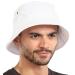 Tough Headwear Bucket Hat for Men, Women, Teens, Girls & Reversible Bucket Hats - Summer Bucket Hats - Cute Bucket Hats White Large - Extra Large