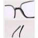 Ltsrll Oversized Anti-Blue Light Reading Glasses | Unbreakable Square Design | +0.00 Transparent Computer Glasses for Eye Comfort - Buy Online on GoSupps.com