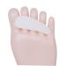 Gel Bunion Toe Spreader Pair Gel Bunion Toe Spreader Gel Bunion Support Pad Corrective Pad Hammer Toe Pad White Spreader Eversion Toe Separator for Bunion Toe Straighter
