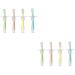 Ipetboom 8 STK toothbrush for toddlers baby toothbrush baby toothbrush made of silicone hand toothbrush toddler toothbrushes bristle toothbrush made of silicone clean toothbrush