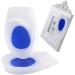 Buy Silicone Oblique Heel Pads for Men & Women - Shock Absorbing Two-Color Design - Size L (40-45) - Blue - Buy Online on GoSupps.com