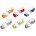 Fruit of the Loom boys Everyday Active Crew Socks - 6 Pair Pack 9-2.5 White, Orange, Red, Green, Blue, Gray