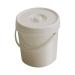 Diaper pail 12l white with lid and handle d 27 5cm