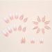 Foccna Pink Fake Nails - French Glitter Acrylic Long Press-On Nails | 24PCS Full Cover Nail Tips for Women & Girls - Buy Online on GoSupps.com