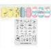 KADS Nail Art Stamping plate Nail Template Nail Art Design Tool Nail DIY Design Image Plate (SU005) - Buy Online on GoSupps.com