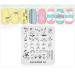Summer Nail Stamp Plate - Beach Bikini & Juice Designs | DIY Nail Art Stamping Tools SU005 - Buy Online on GoSupps.com