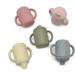 Silicone Toddler Cups with Lid & Non Slip Handles | Spill Proof Sippy Cups for Baby & Infant | Durable Training Smoothie Cup | 6-12 Months & 1-3 Years | Pink/Green/Beige - Buy Online on GoSupps.com