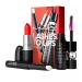 M.A.C Lashes To Lips Kit: Red - Lipstick (Lady Danger) Mascara (Black Stack) & Primer