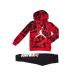 Jordan Essentials Fleece AOP Boys Clothing Set 5 Red/Black/White