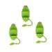 Cuttlebone Holder 3 pcs. Bird stand with plastic cuddle and bone sticks ideal for parrots parakeets finches (green)