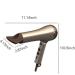 JYYBN Hair Dryers Professional 2000W Household Ionic Technology 2 Speed 3 Heat with Collecting Nozzle Constant Temperature Nursing Technology Portable Folding for Household and Salon Black - Buy Online on GoSupps.com