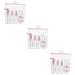 POPETPOP 3 Sets Portable Cosmetic Bottle Cosmetics Toiletries Sample Containers Kits Cosmetic Containers Clear Container Cosmetic Storage Bottle Lotion Pink Travel