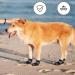 Waterproof Dog Shoes for Large Medium Dogs - Winter Snow Booties with Adjustable Straps and Anti-Slip Sole - Outdoor Pet Boots for Paw Protection - Black - Buy Online on GoSupps.com