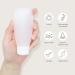 HLIWS Travel Leak Proof Refillable Bottles Frosted Travel Containers 6 pcs with 56 pcs Labels for Lotion Liquid Shampoos(30ml 60ml 100ml 2 of each) White Frosted - Buy Online on GoSupps.com